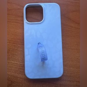 iPhone 13 Pro Max Loopy Case periwinkle leopard